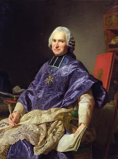 Joseph-Marie Terray, Abbe de Molesmes, 1774 by Alexander Roslin